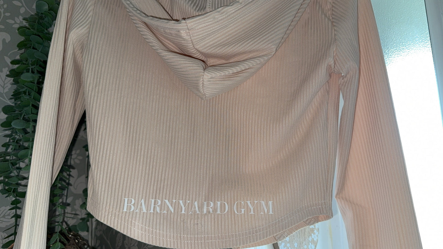 Barnyard Gym Hooded Crop Jacket