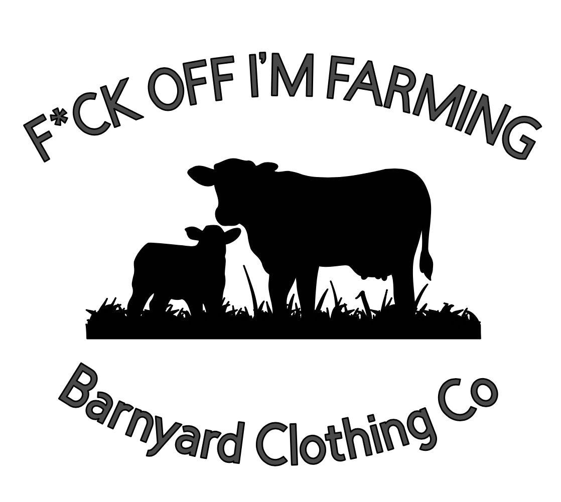 F*ck Off I’m Farming Hoodie - Cows Design
