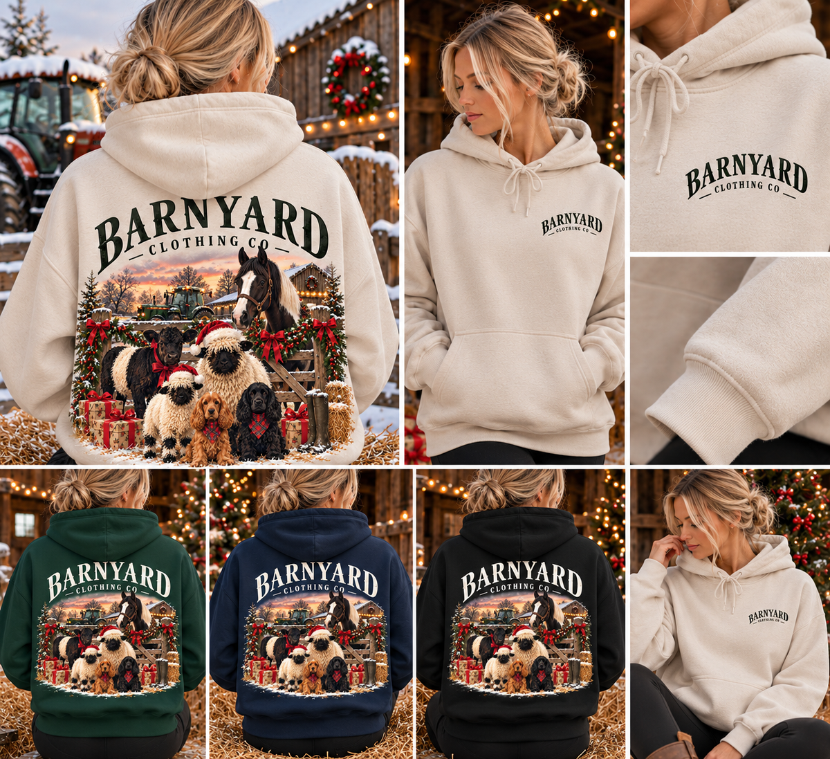 Barnyard Clothing Co Christmas Limited Edition Hoodies