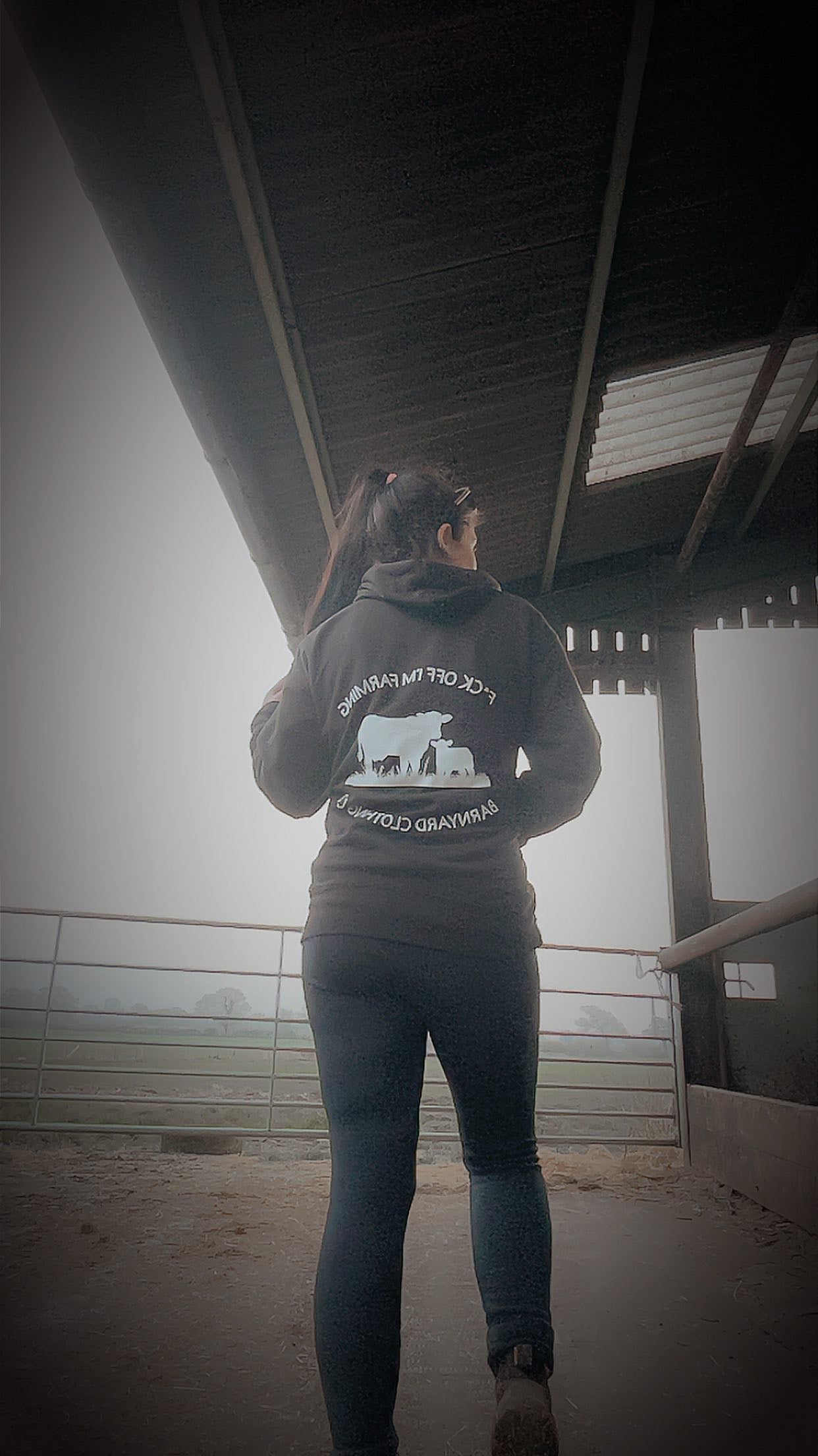 F*ck Off I’m Farming Hoodie - Cows Design