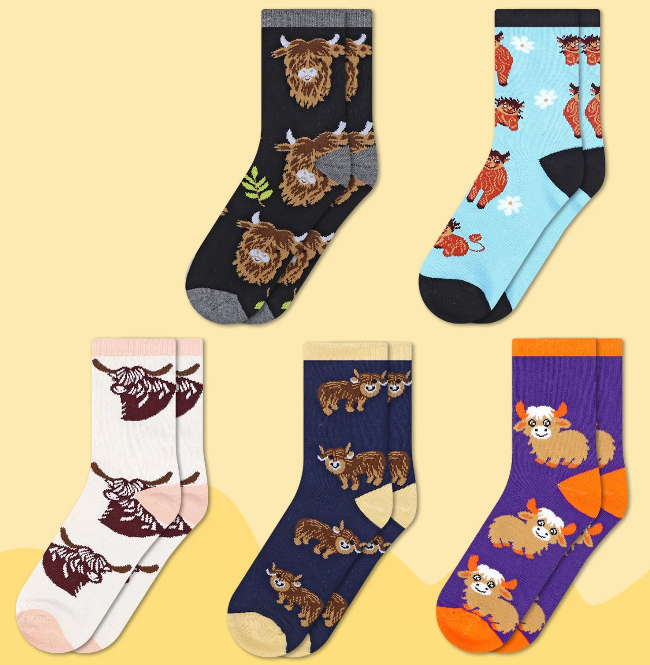 Unisex Cow Socks