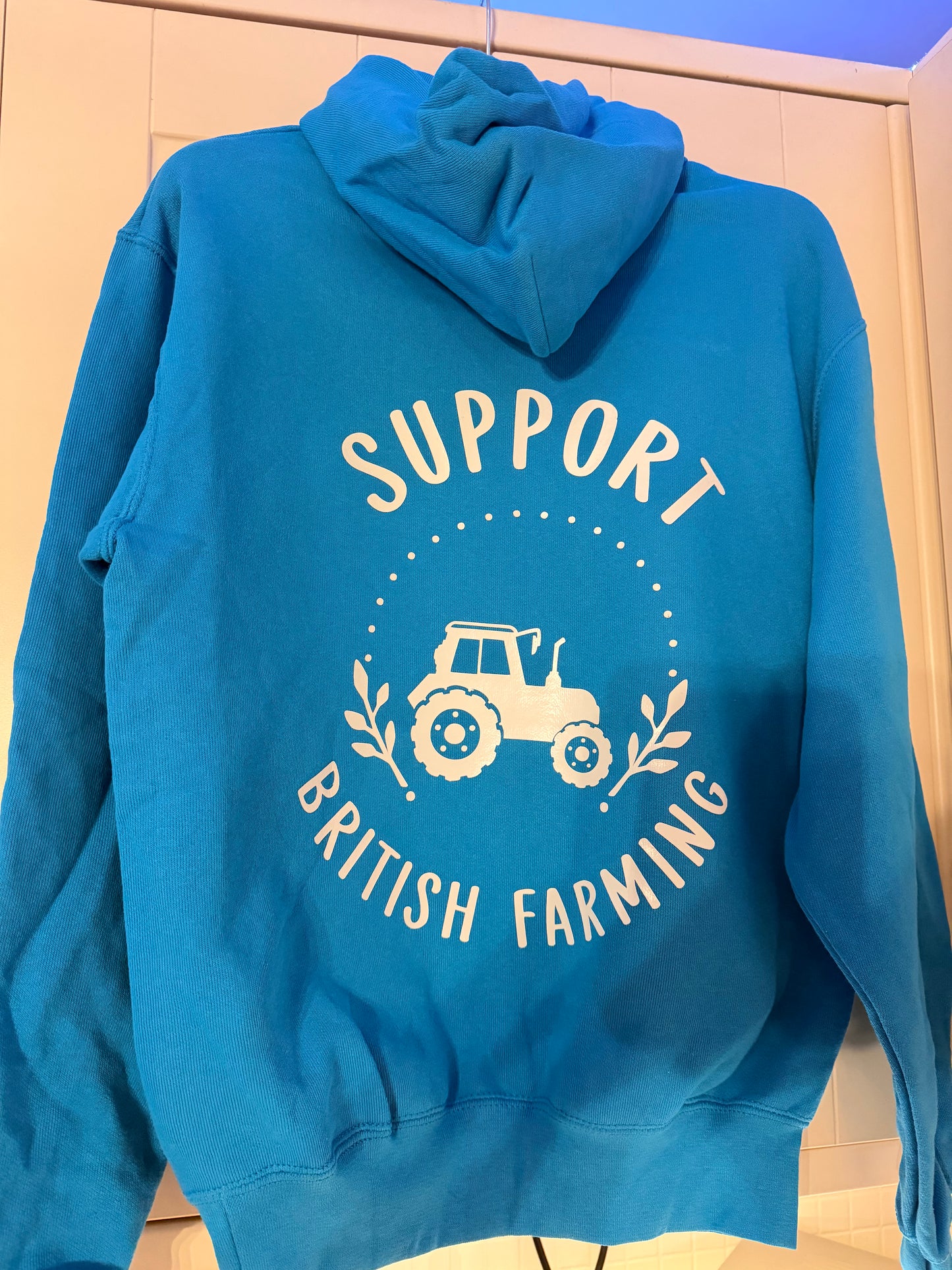 LAST ONE ~ Azure Blue Support British Farming SMALL