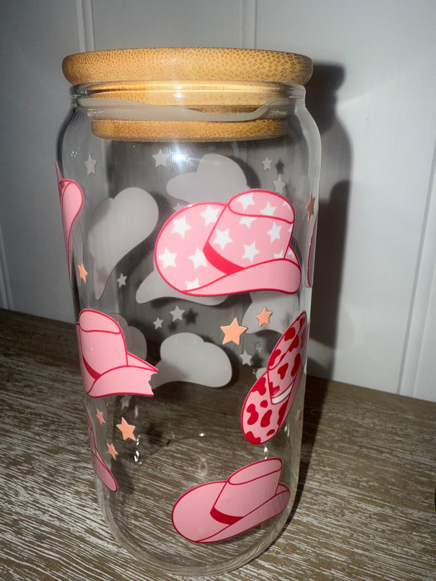 Cowboy Hat Glass 16oz Tumbler