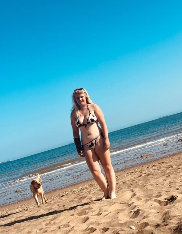 Cow Print Triangle Bikini