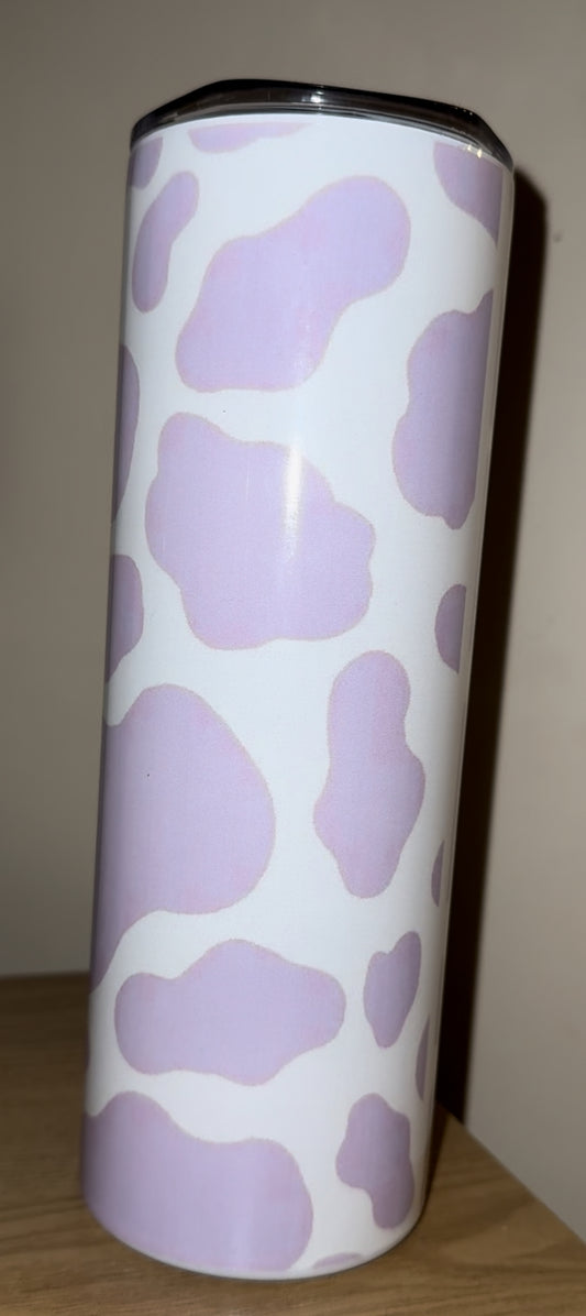 Cow Print Lilac Tumbler