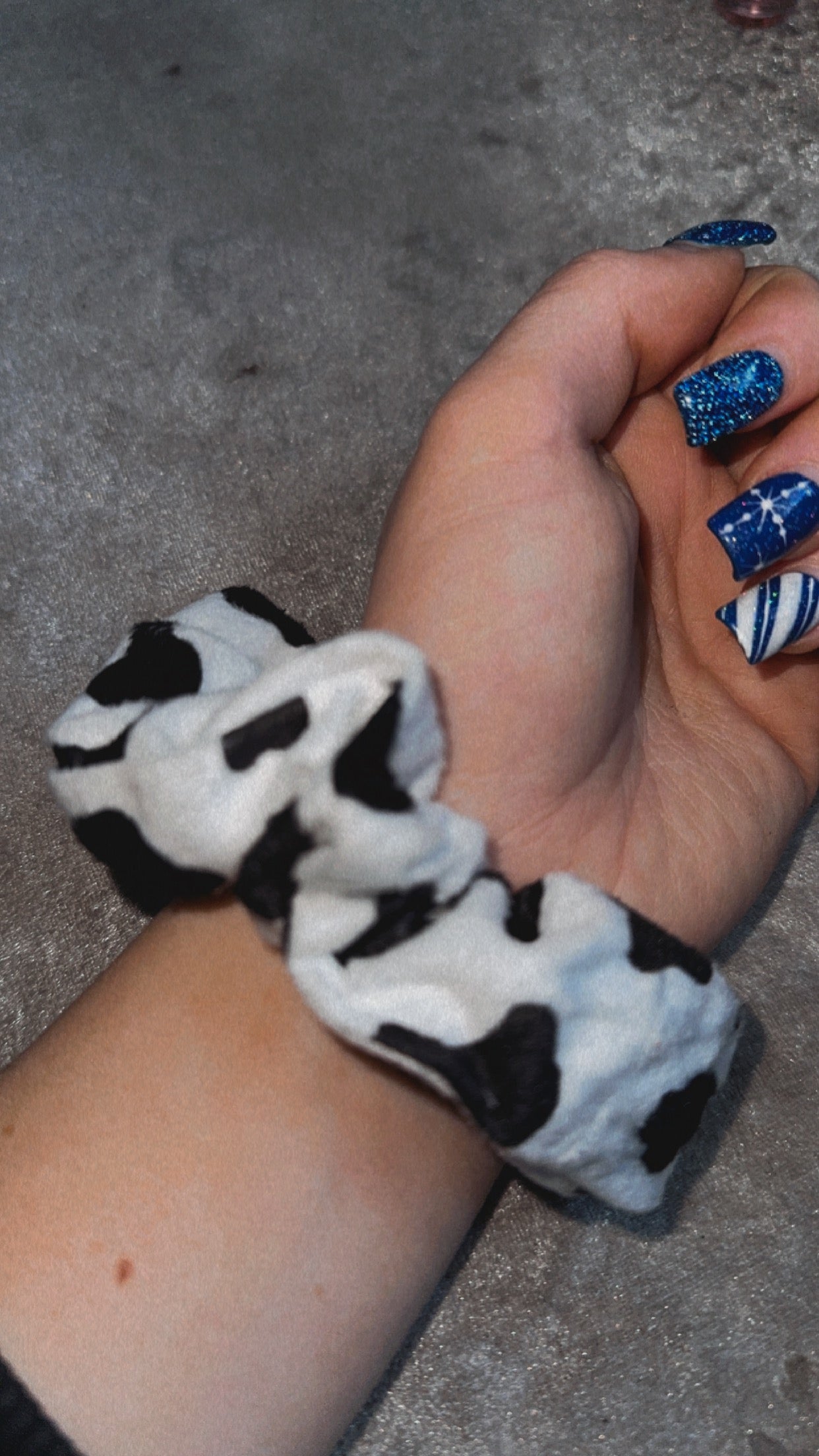 Cow Print Scrunchie