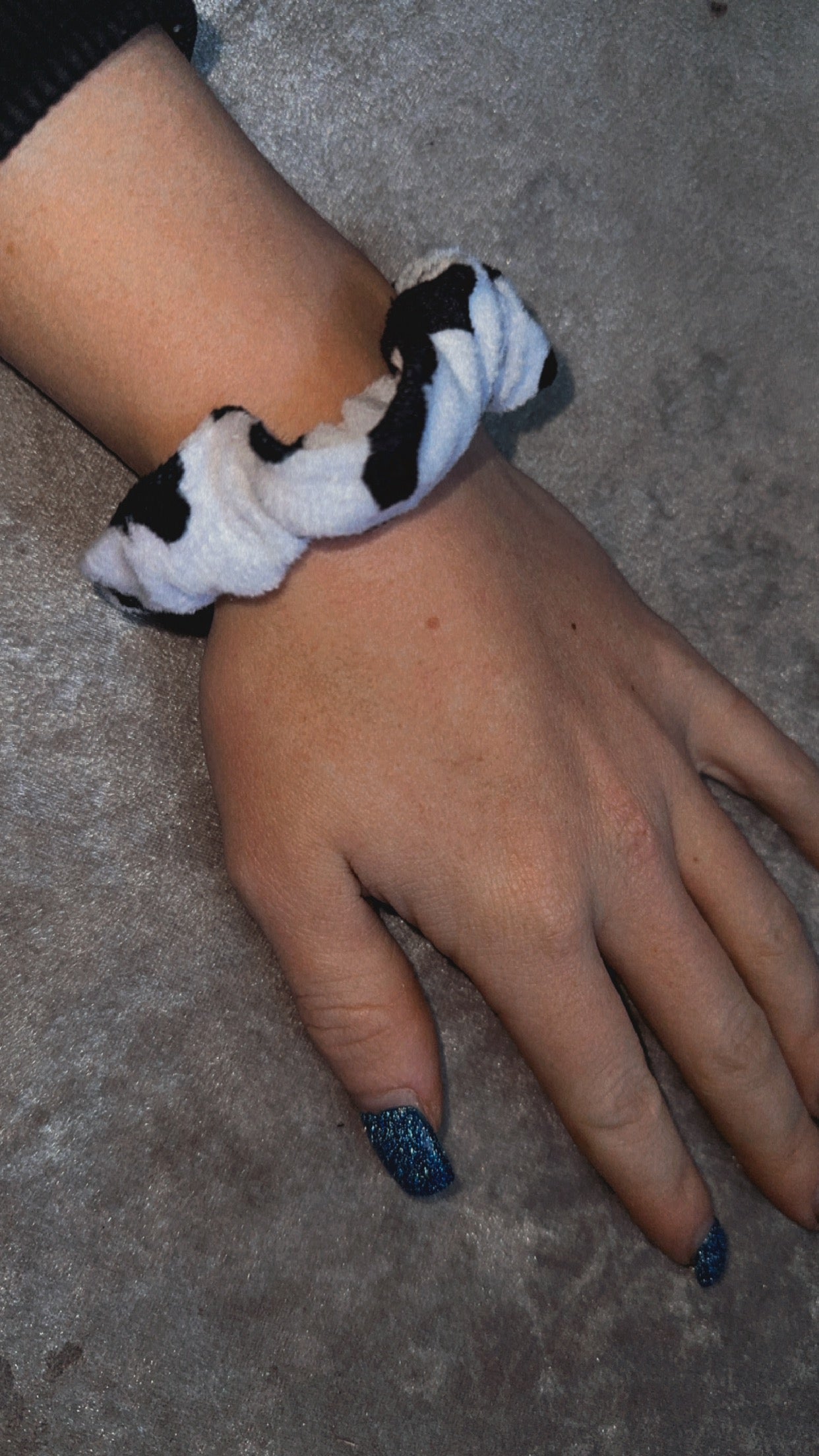 Cow Print Scrunchie