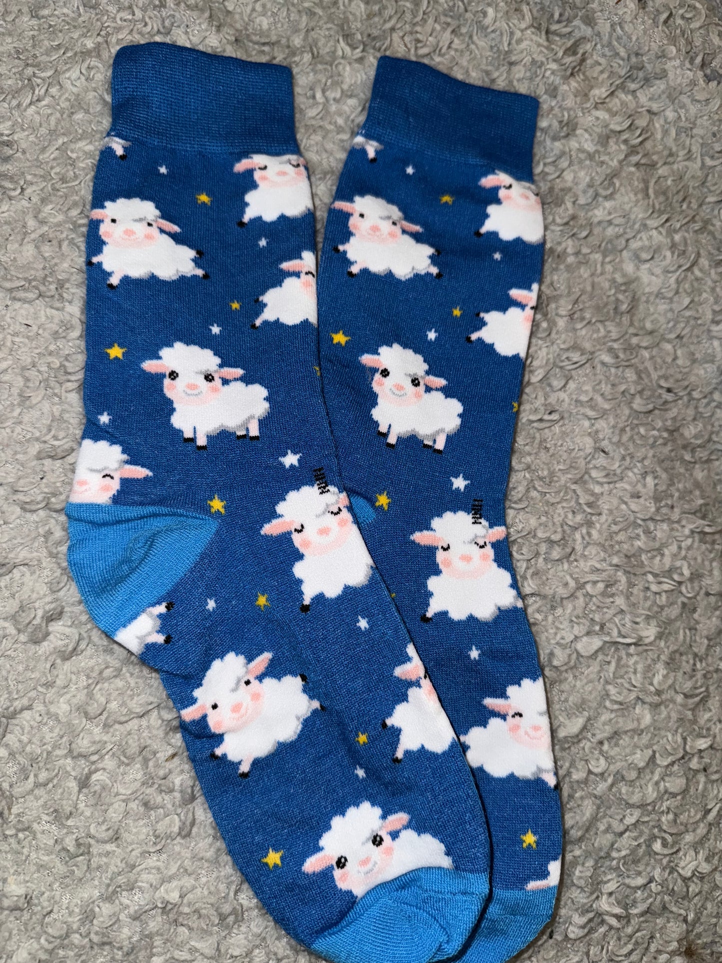 Socks | Sleepy Sheep Blue Socks