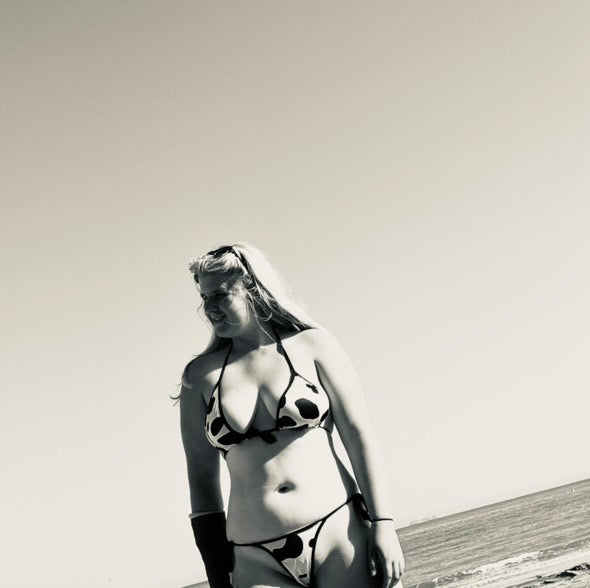 Cow Print Triangle Bikini