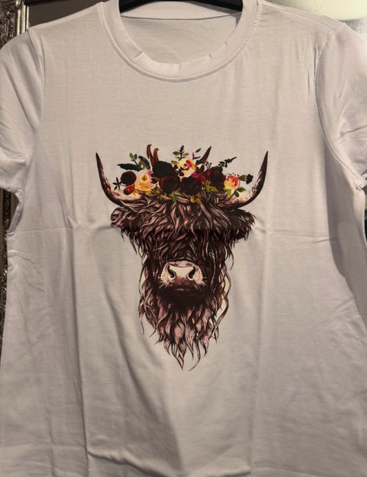Highland Cow Tshirt SMALL