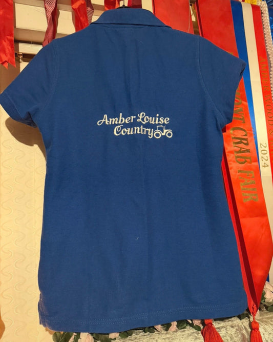 Amber Louise Country Royal Blue Polo SMALL