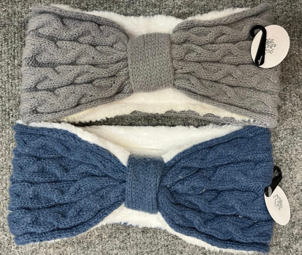 Barnyard Clothing Co - Thick Fur Lined Knitted Headband