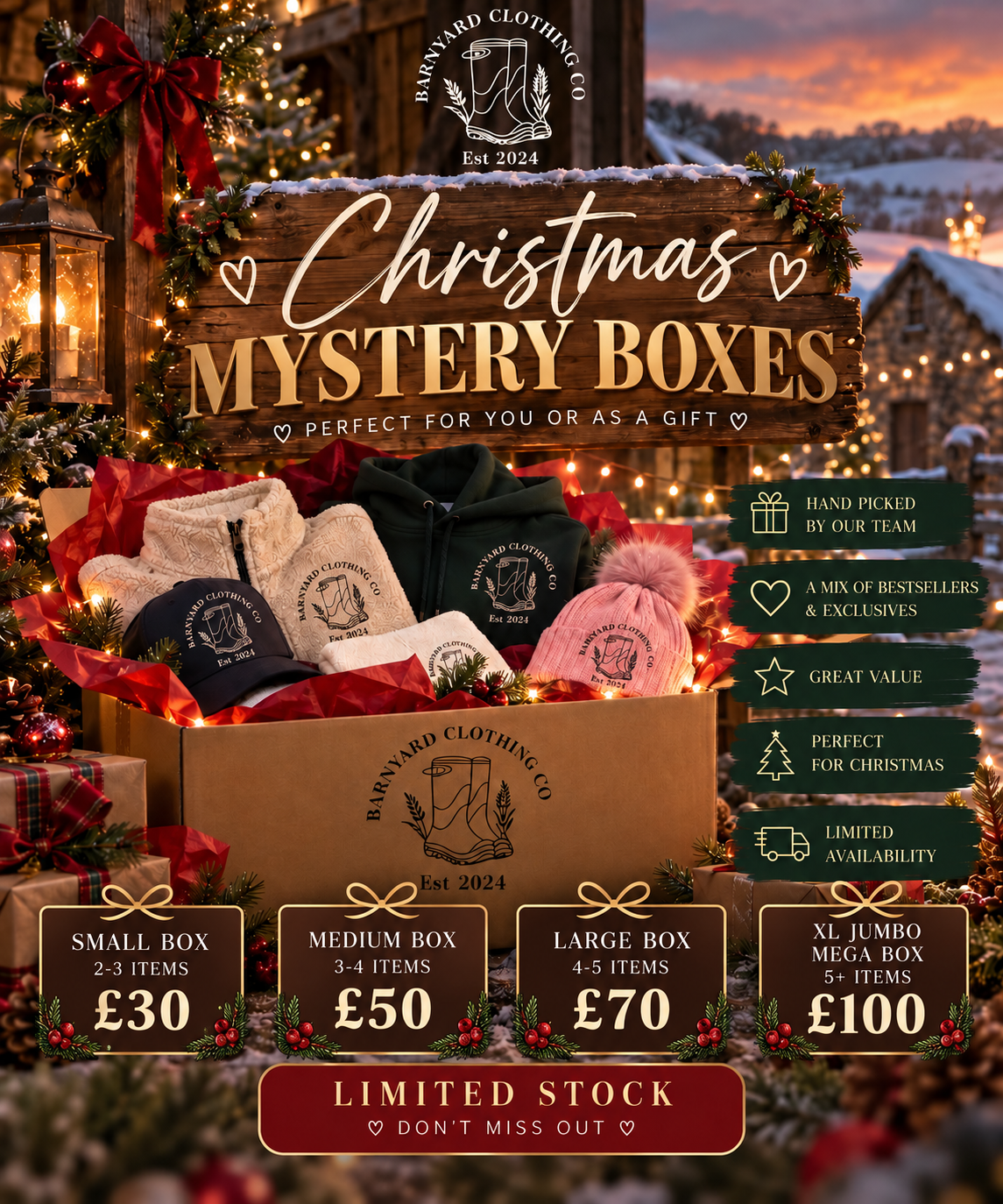 Barnyard Christmas Mystery Box (Medium)