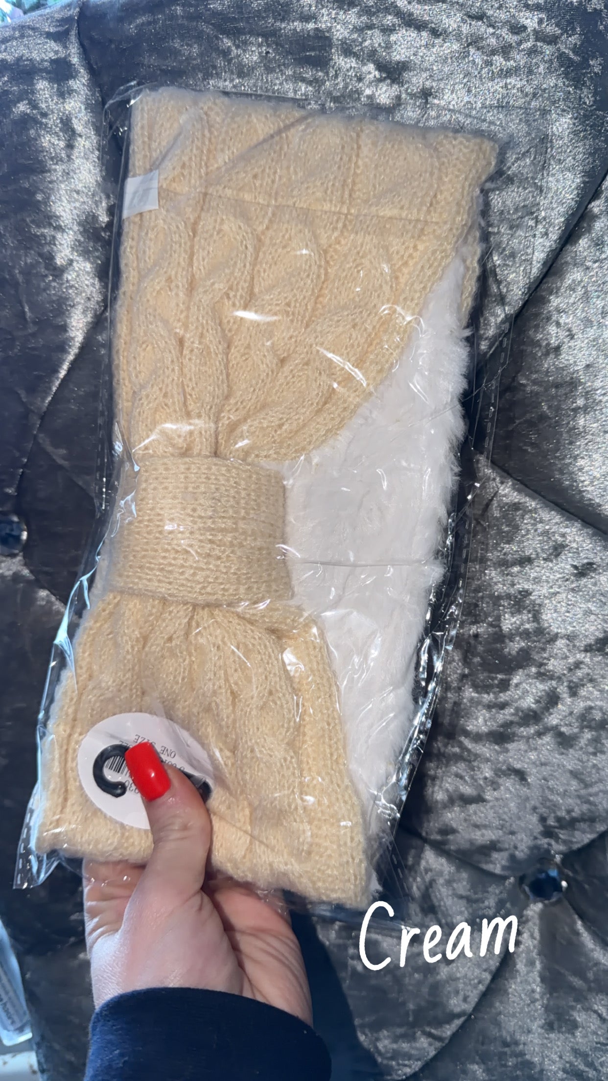 Barnyard Clothing Co - Thick Fur Lined Knitted Headband