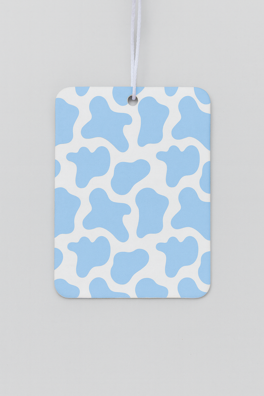 Blue Cow Print Air Freshener