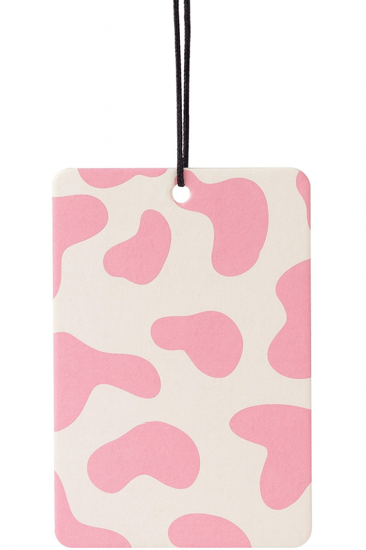 Pink Cow Print Air Freshener
