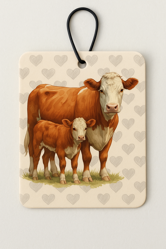 Hereford Cow & Calf Air Freshener